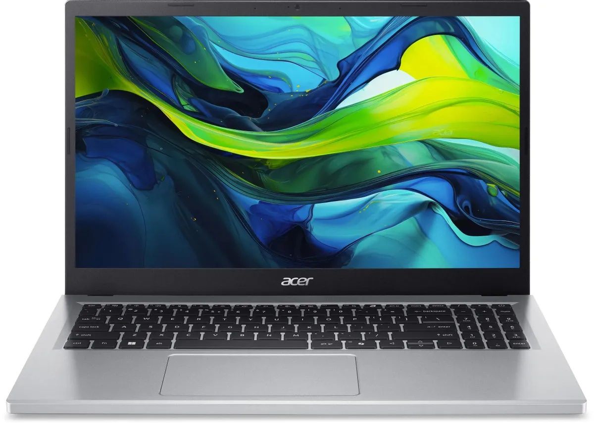 Ноутбук Acer Aspire Go AG15-32P-394D/15,6"FHD IPS 300nit/Core 3 N355/16 GB DDR5/SSD 512GB/DOS/Silver